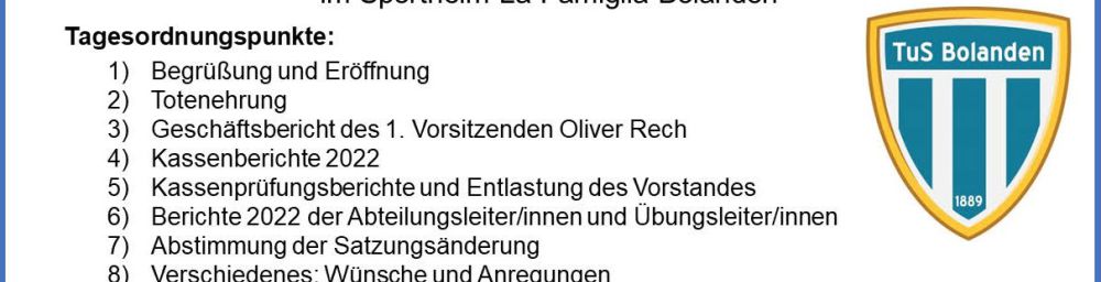 Mitgliederversammlung 2023