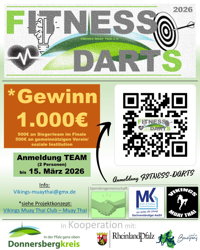 Projektflyer FITNESS DARTS 2026